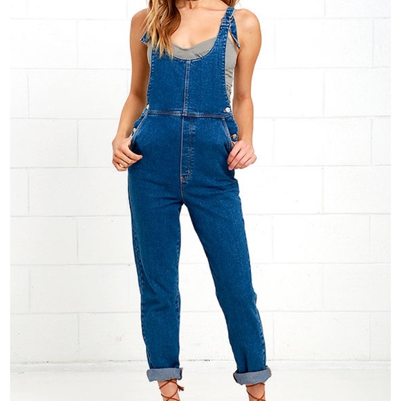 jean overall romper